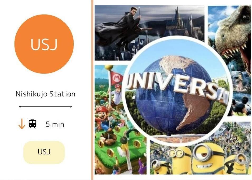 Residential Hotel Glitter Usjまで1駅5分 أوساكا المظهر الخارجي الصورة